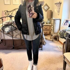 Juicy Couture hooded puffer jacket